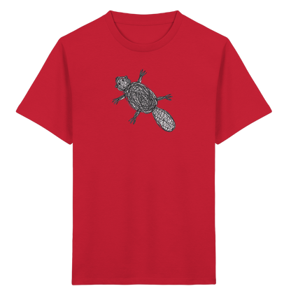 Biber von oben - Kinder Bio T-Shirt
