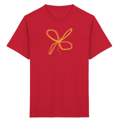 Curryfarbener Schleifenknoten für Kinder - Kinder Bio T-Shirt