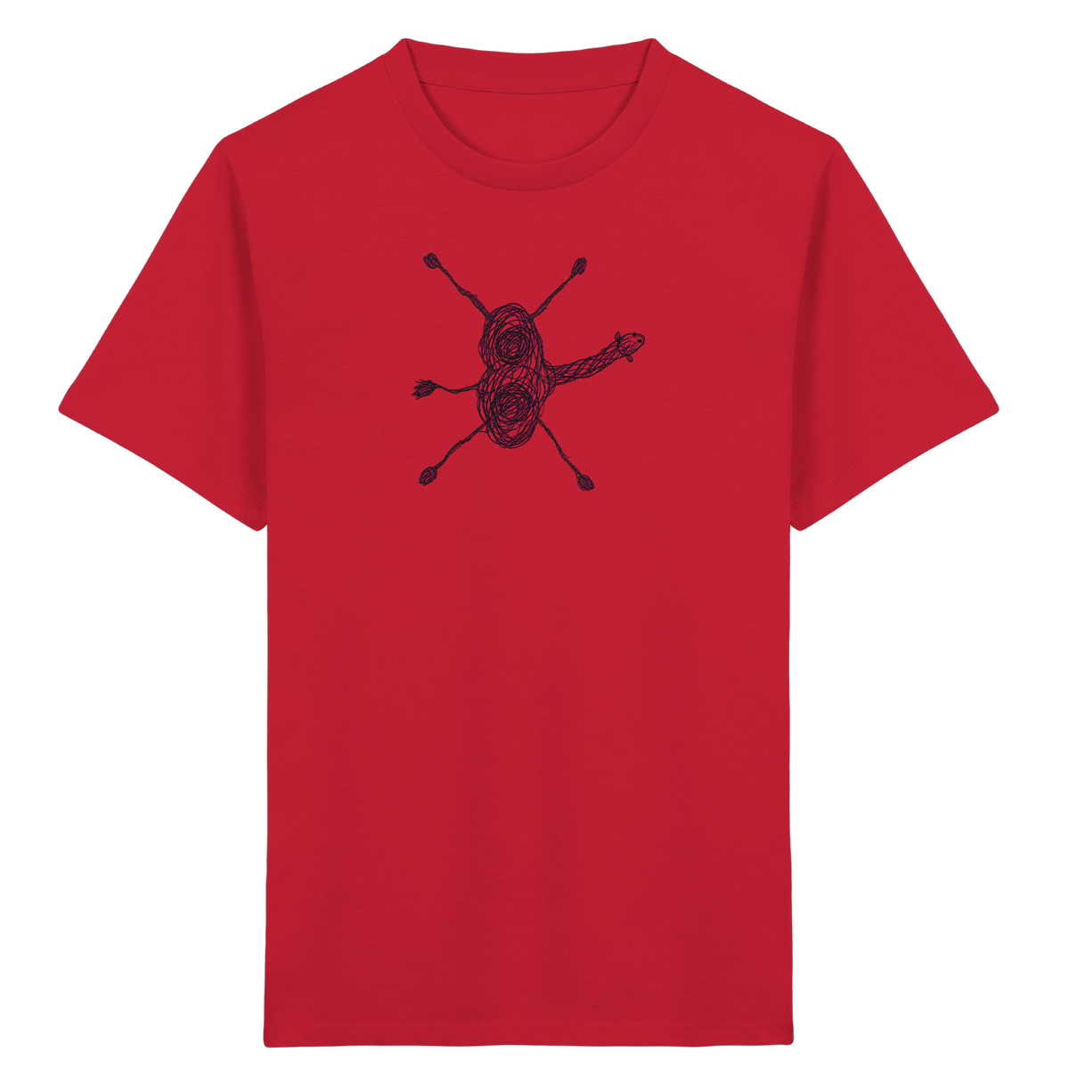 Kamel von oben gezeichnet - Kinder Bio T-Shirt