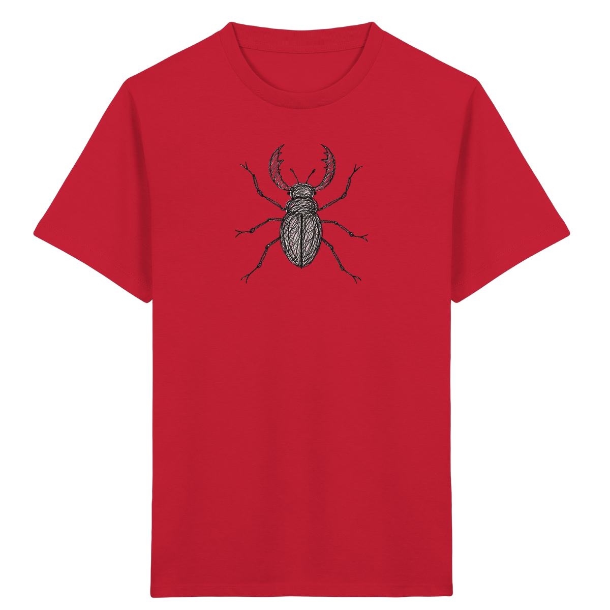 Hirschkäfer von oben - Kinder Bio T-Shirt