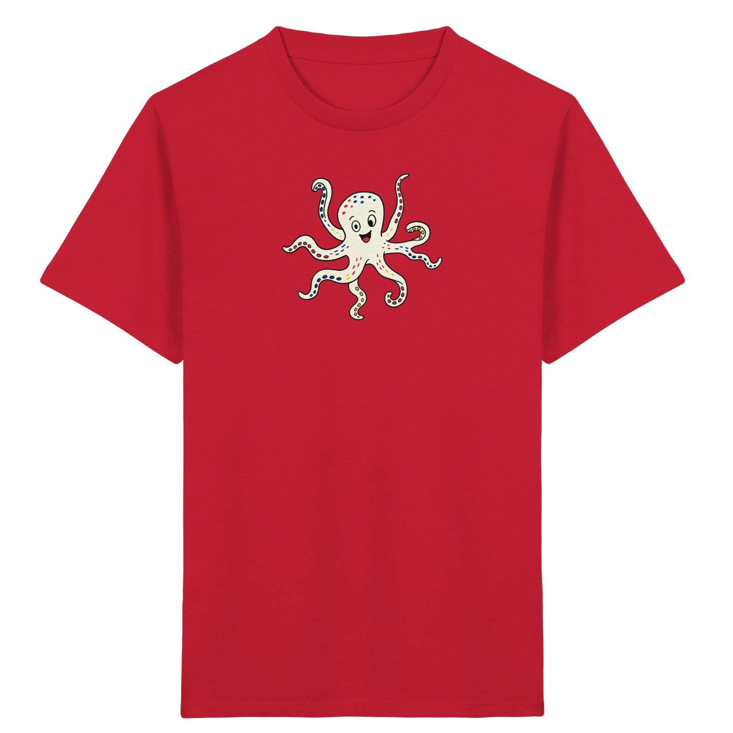 Fröhliches Kraken T-Shirt für Kinder - Kinder Bio T-Shirt