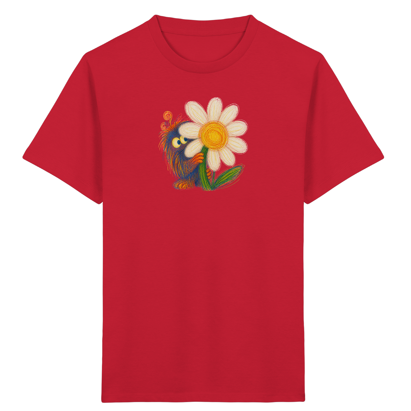 Gänseblümchen Monster Kinder T-Shirt - Kinder Bio T-Shirt