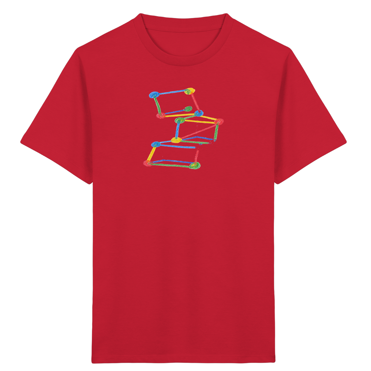 Bunte Bauklötze Farbpunkt - Kinder Bio T-Shirt