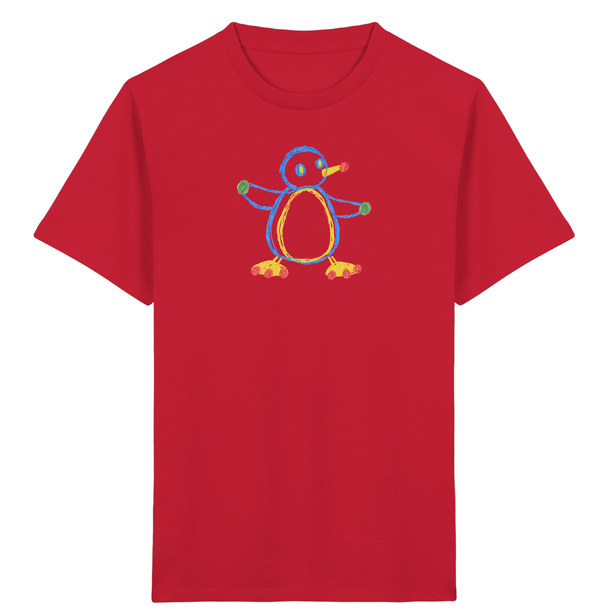 Farbpunkt Pinguin Kinder Shirt - Kinder Bio T-Shirt