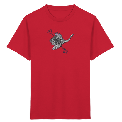 Schwan von oben Kritzelmotiv - Kinder Bio T-Shirt