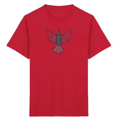 Taube von oben Kinderzeichnung - Kinder Bio T-Shirt