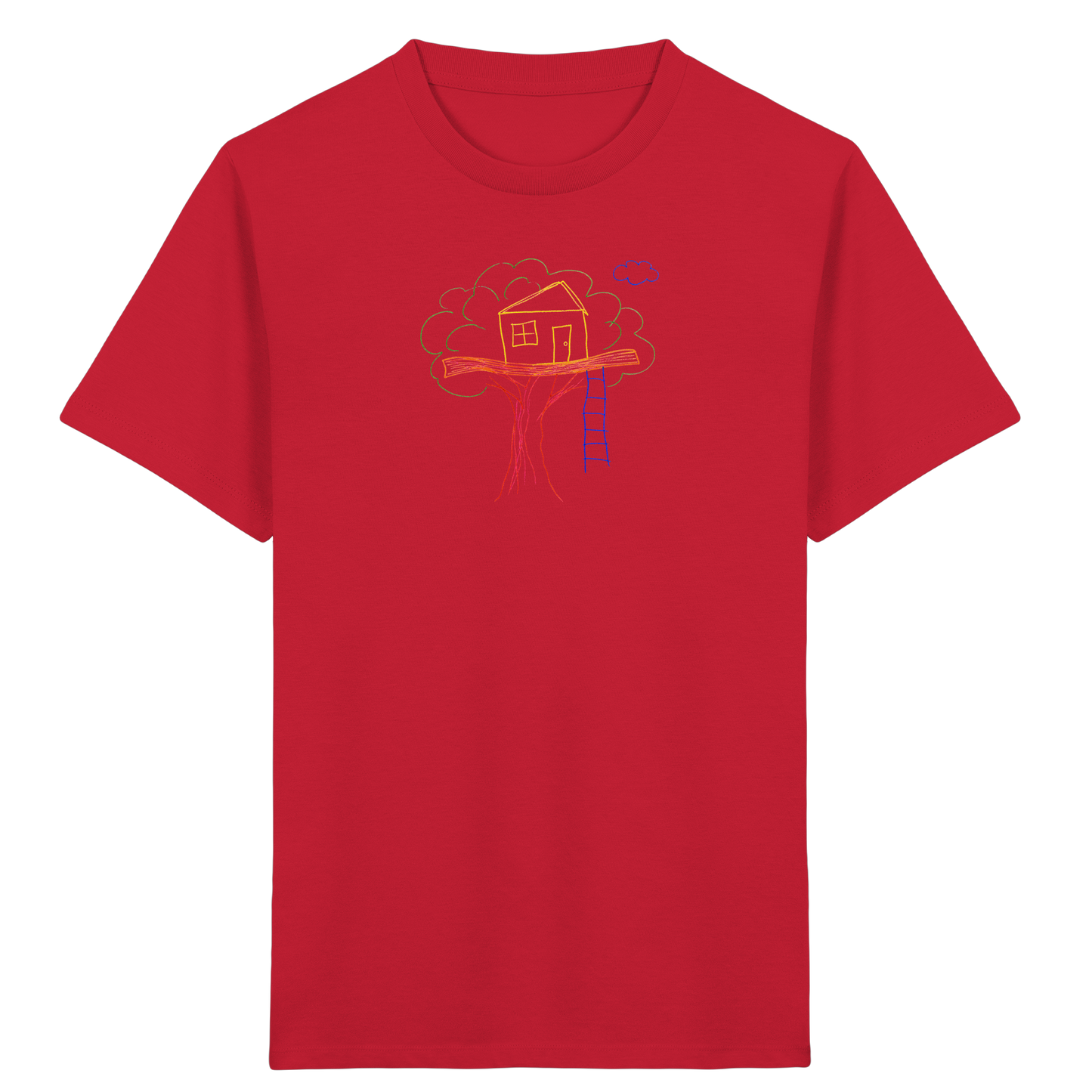 Verspieltes Baumhaus T-Shirt für Abenteurer - Kinder Bio T-Shirt