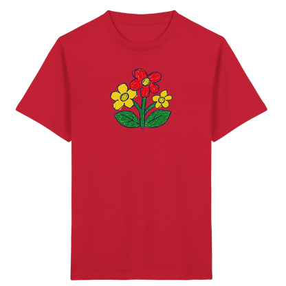 Kritzel-Dreiblüte Kinder T-Shirt - Kinder Bio T-Shirt