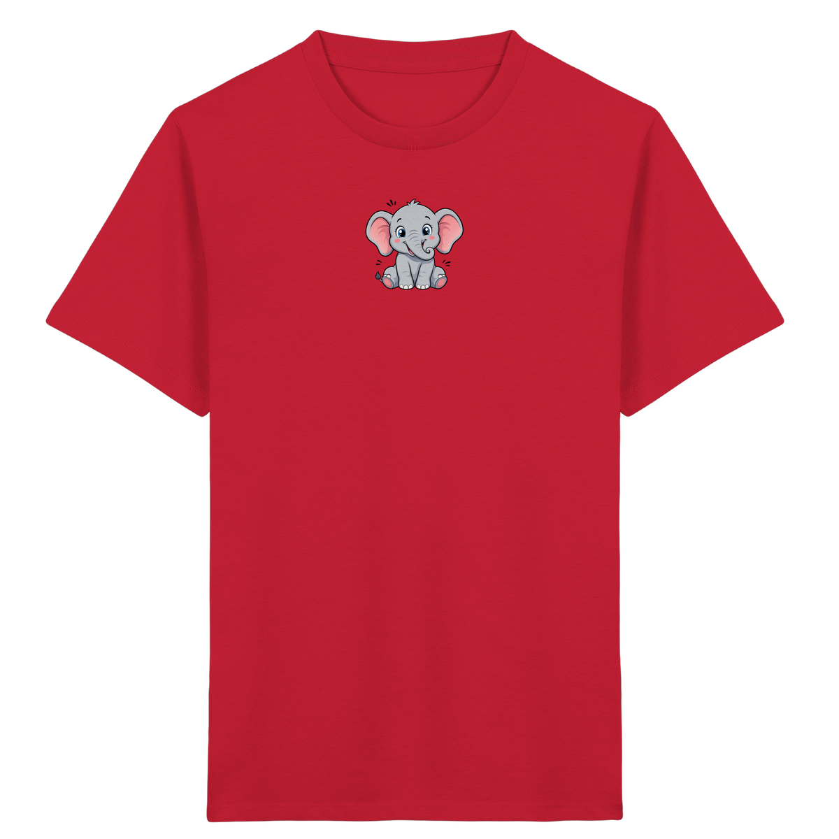 Niedlicher Elefant: Fröhliches Kinder-T-Shirt - Kinder Bio T-Shirt