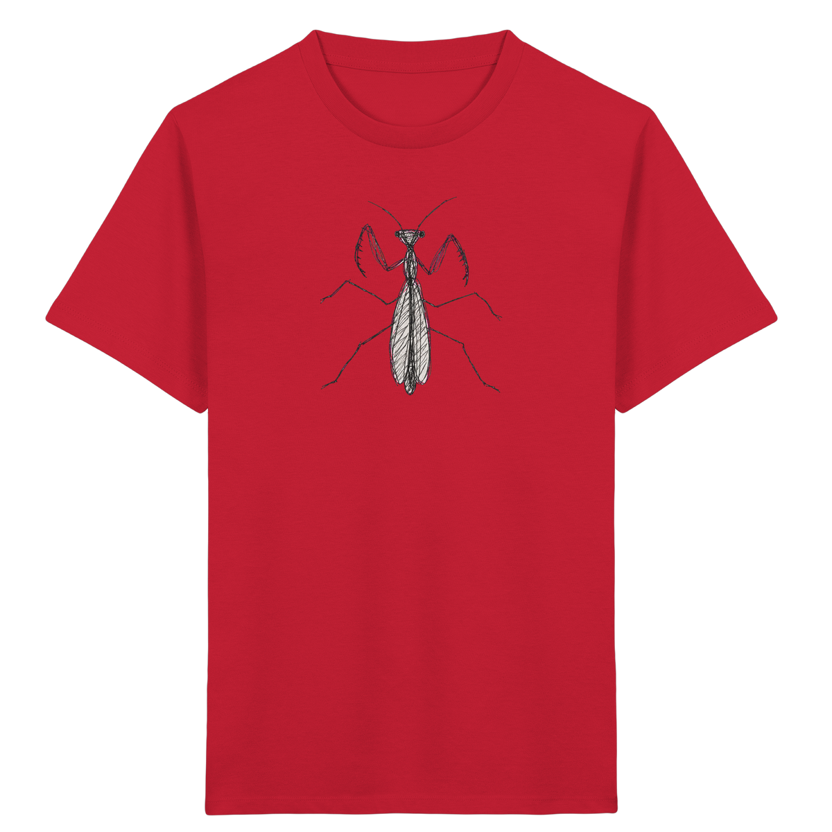 Gottesanbeterin von oben - Kinder Bio T-Shirt