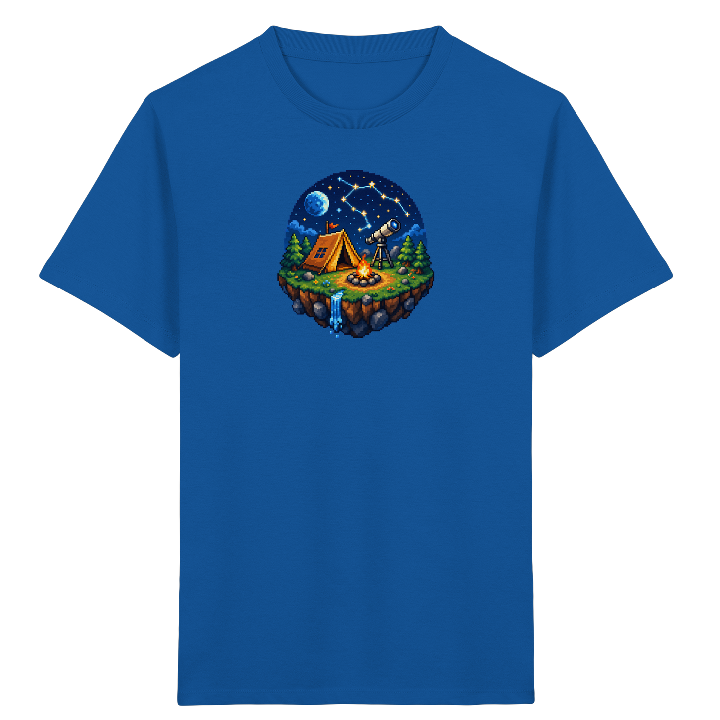 Magisches Pixel Camping Insel Abenteuer - Kinder Bio T-Shirt