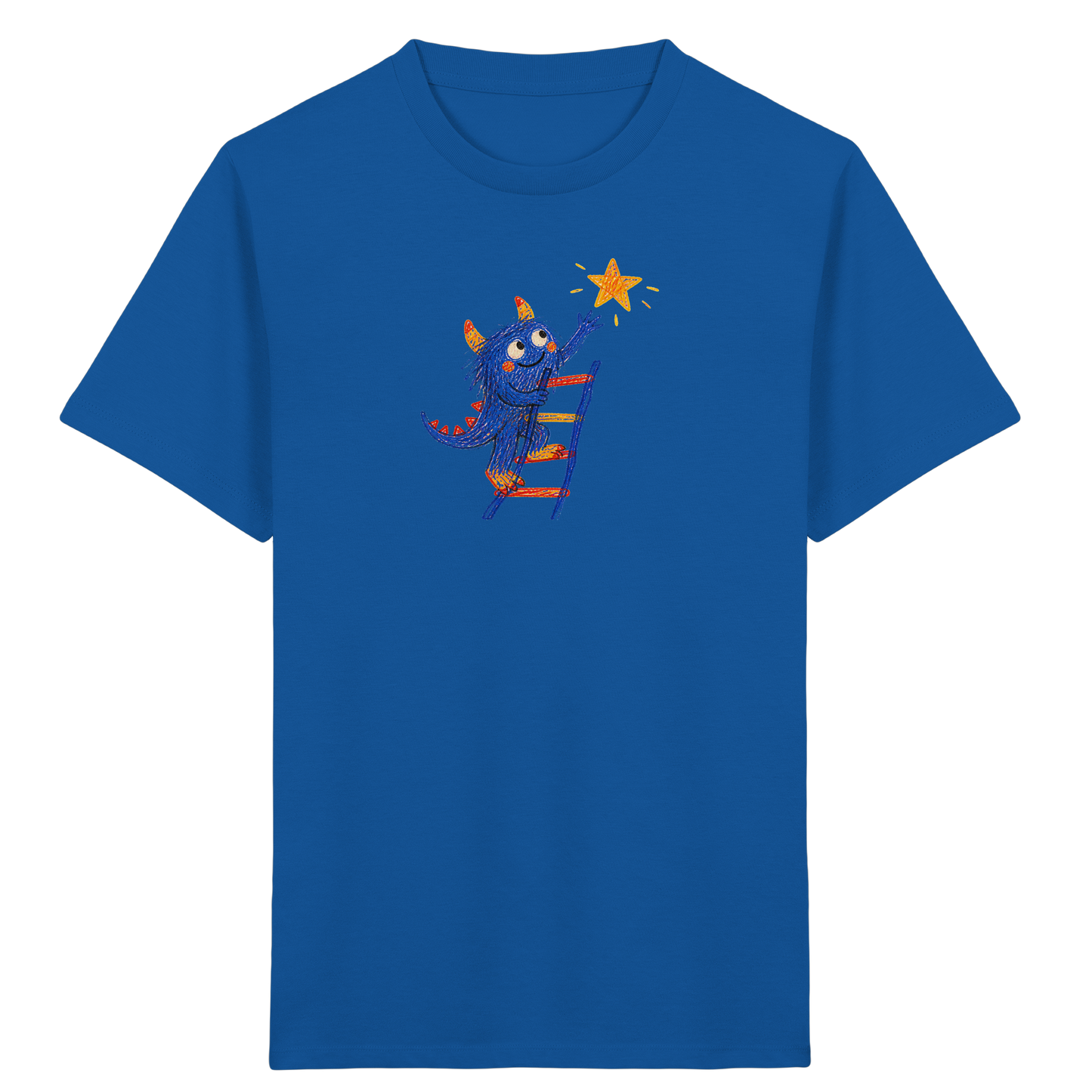 Monster auf der Sternenleiter - Kinder Bio T-Shirt