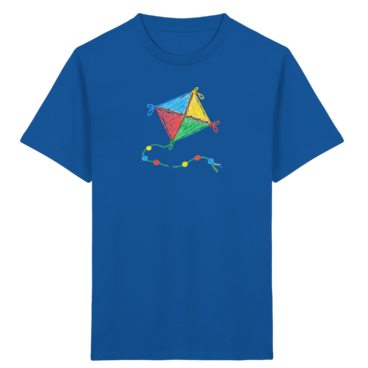 Bunter Drachen mit Knoten - Kinder Bio T-Shirt