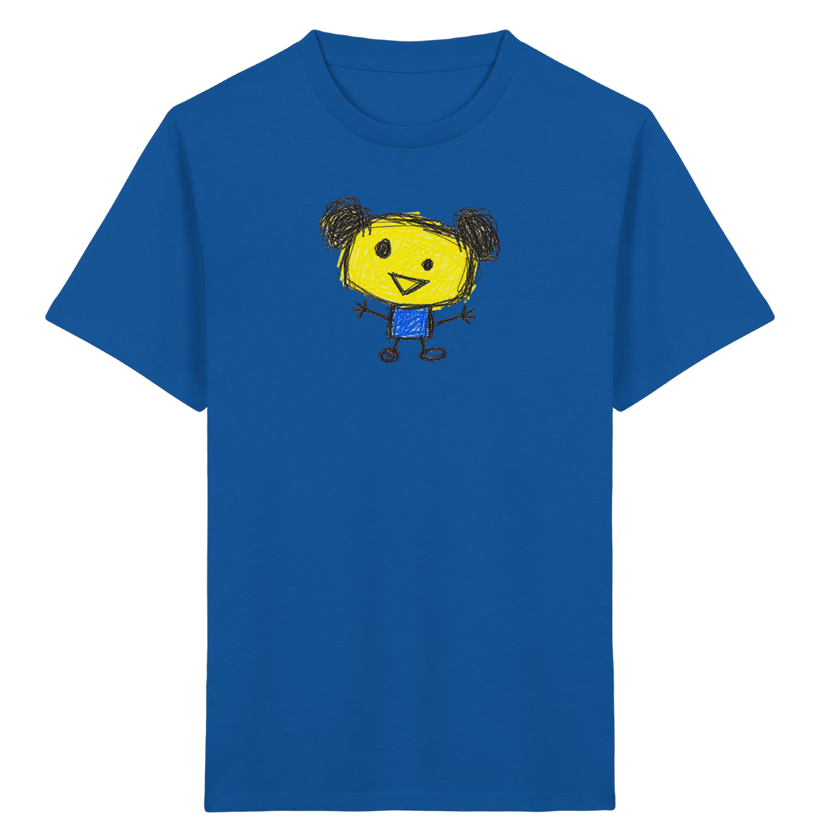 Kritzelkopf mit Doppeldutt - Kinder Bio T-Shirt
