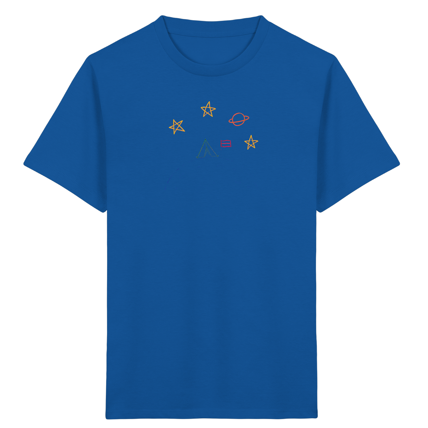 Abenteuerliches Weltraum Camping Kinder T-Shirt - Kinder Bio T-Shirt