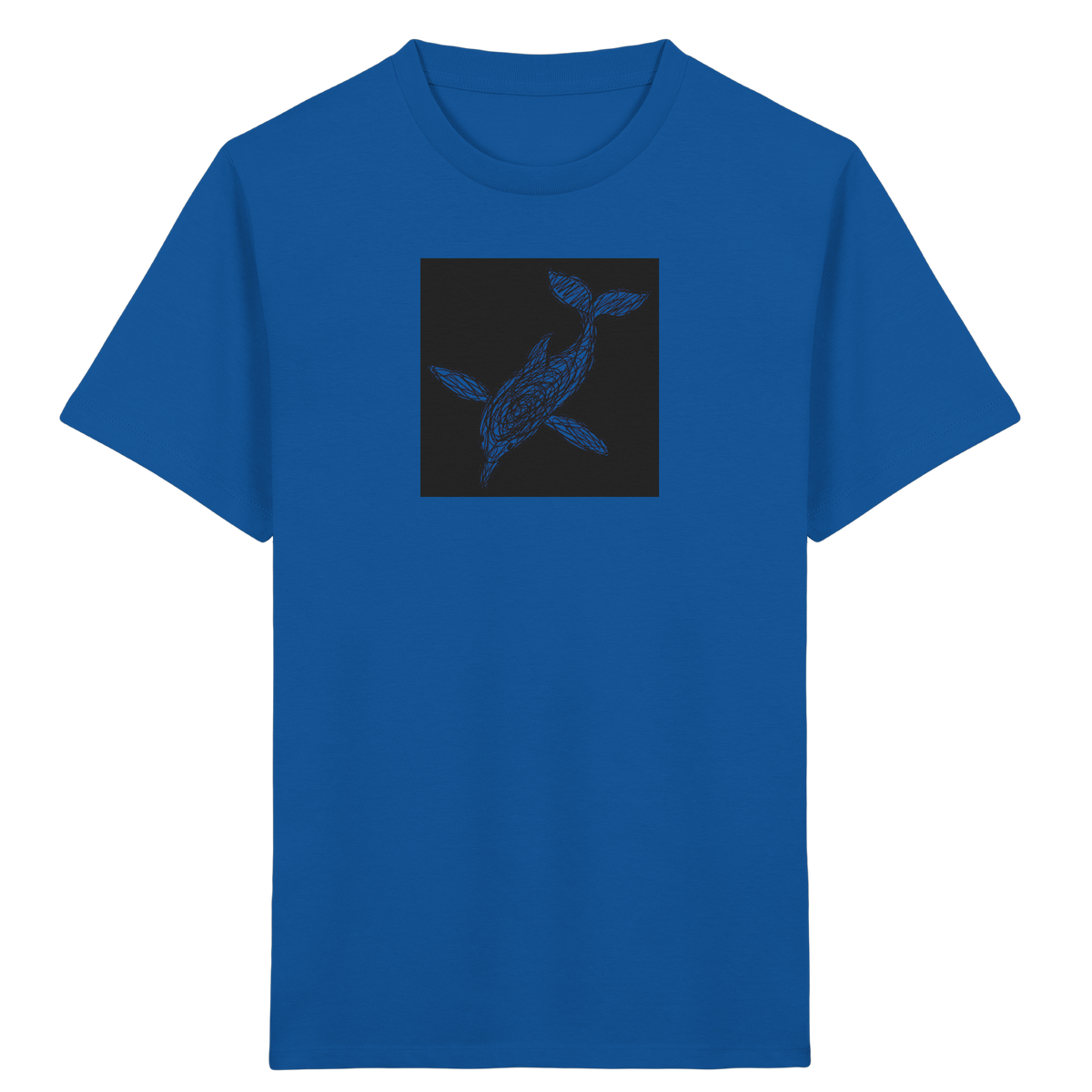 Delfin von oben - Kinder Bio T-Shirt