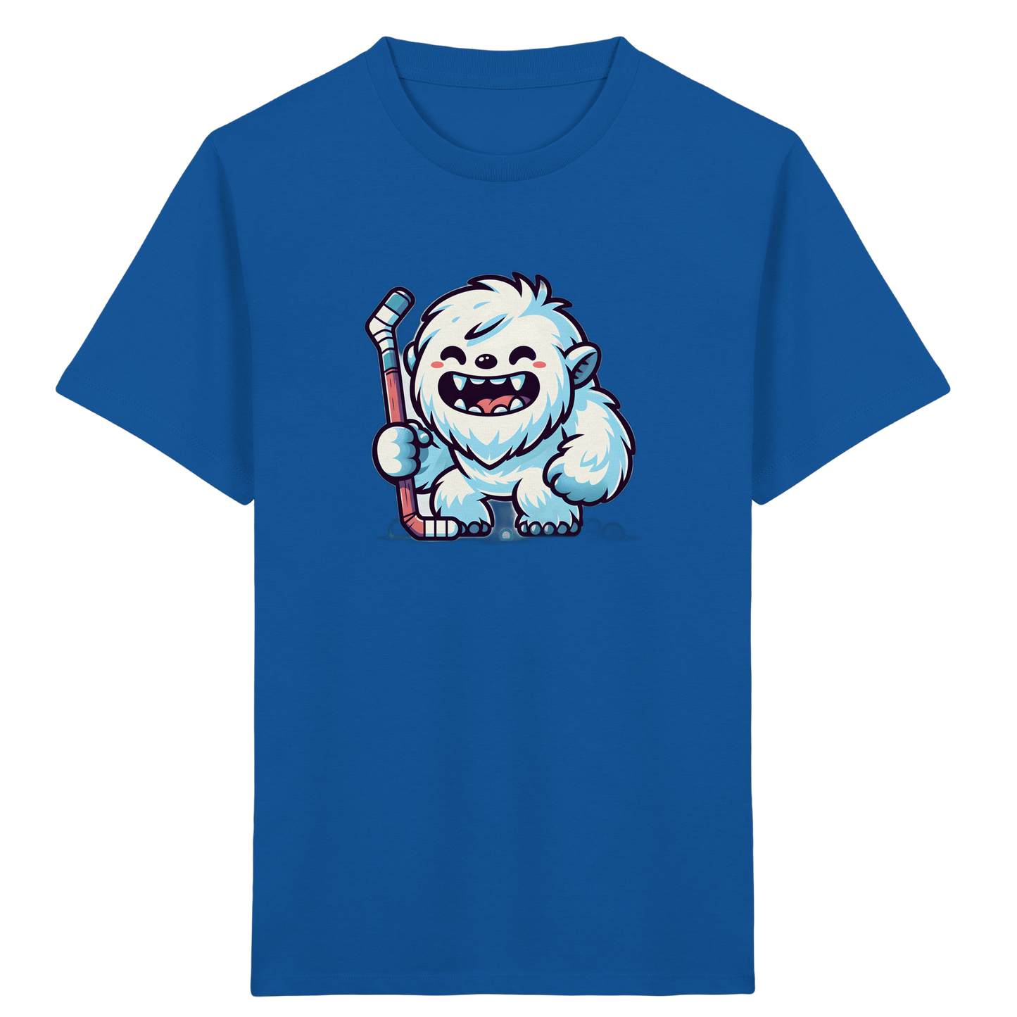 Yeti Eishockey: Fröhliches Kinder T-Shirt