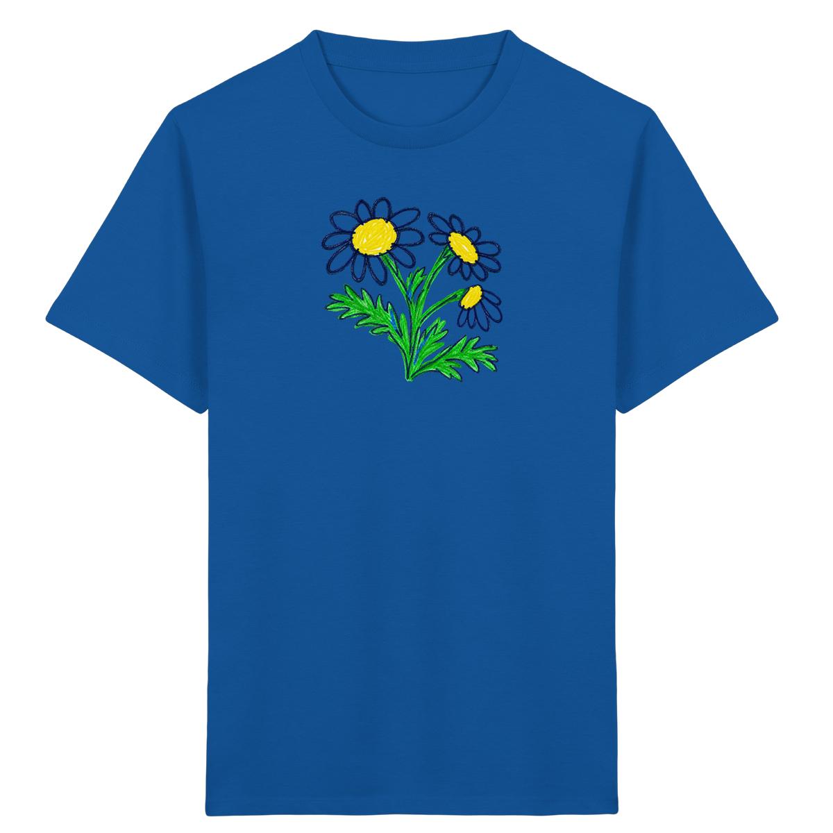 Kritzel-Kamille Kinder T-Shirt - Kinder Bio T-Shirt