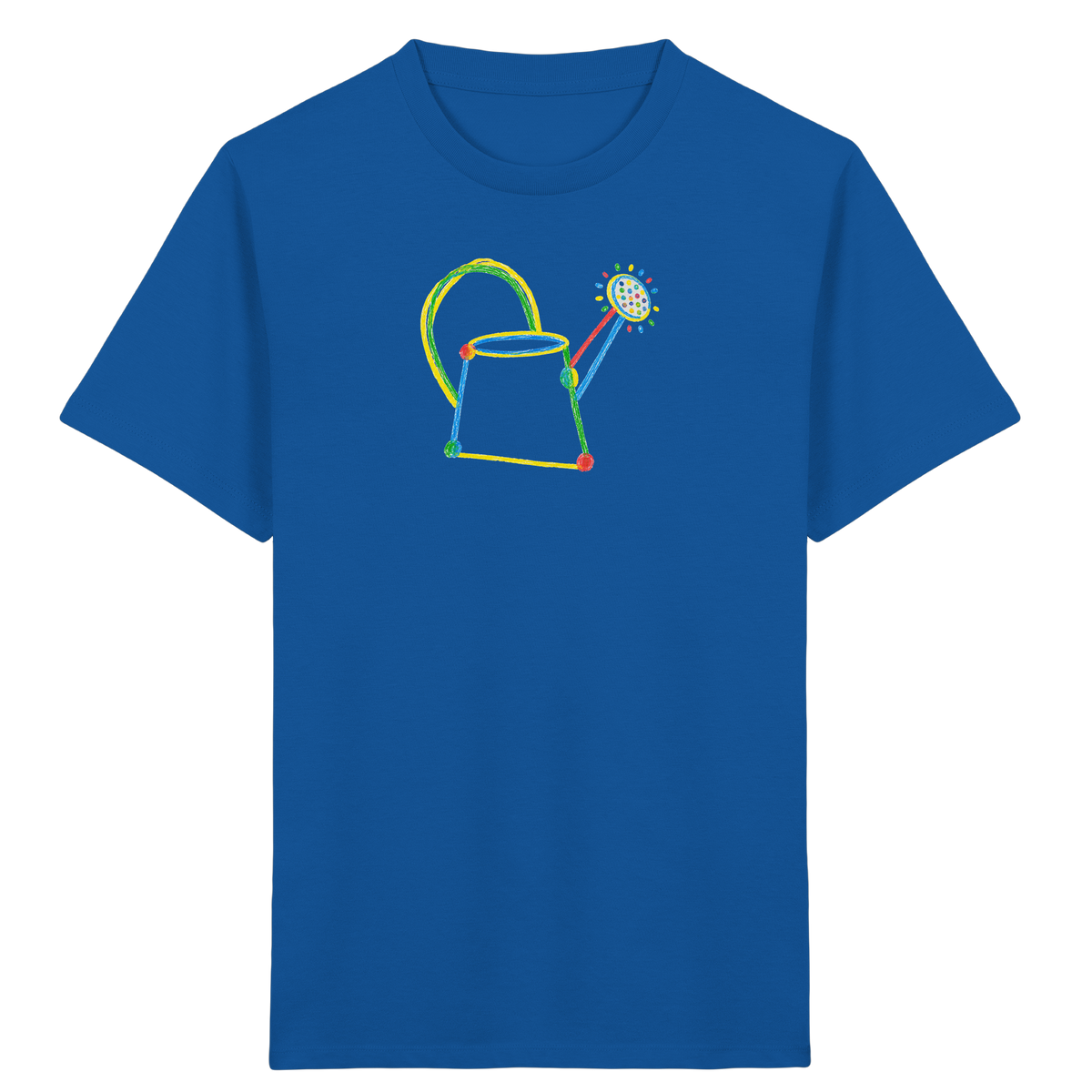 Bunte Kreide Gießkanne Kinder - Kinder Bio T-Shirt