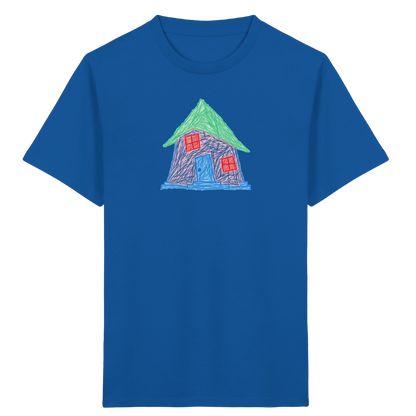 Rosa Schiefhaus Kinderzeichnung - Kinder Bio T-Shirt