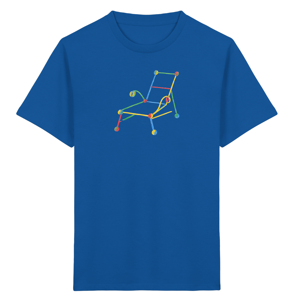 Bunte Liege mit Farbpunkten - Kinder Bio T-Shirt