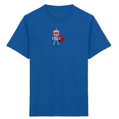 Pixel-Roboter Superhelden-Shirt: Freundliches Design - Kinder Bio T-Shirt