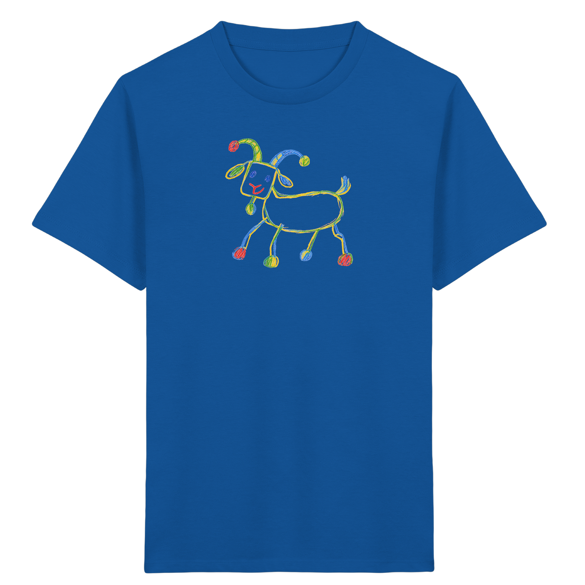 Freche Farbpunkt Ziege - Kinder Bio T-Shirt