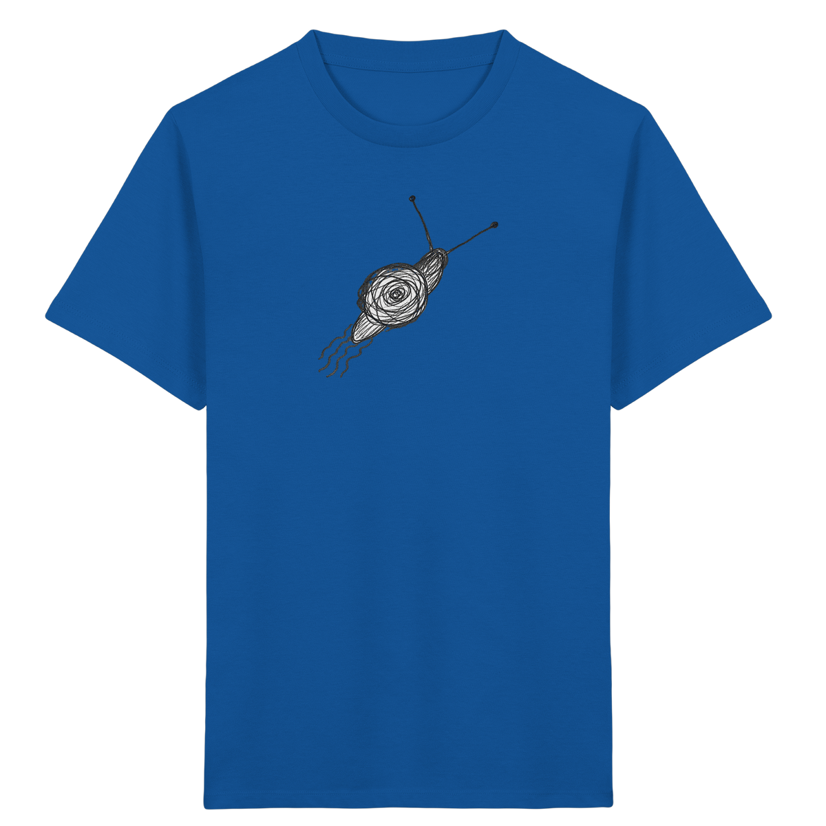 Schnecke von oben Kinderzeichnung - Kinder Bio T-Shirt