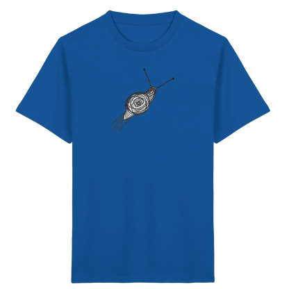 Schnecke von oben Kinderzeichnung - Kinder Bio T-Shirt