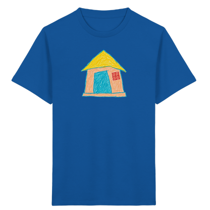Pfirsichfarbenes Türhaus für Kinder - Kinder Bio T-Shirt