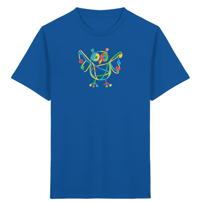 Farbpunkt Eule Kinder Shirt - Kinder Bio T-Shirt