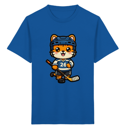 Tiger Eishockey Spieler Kinder T-Shirt - Kinder Bio T-Shirt