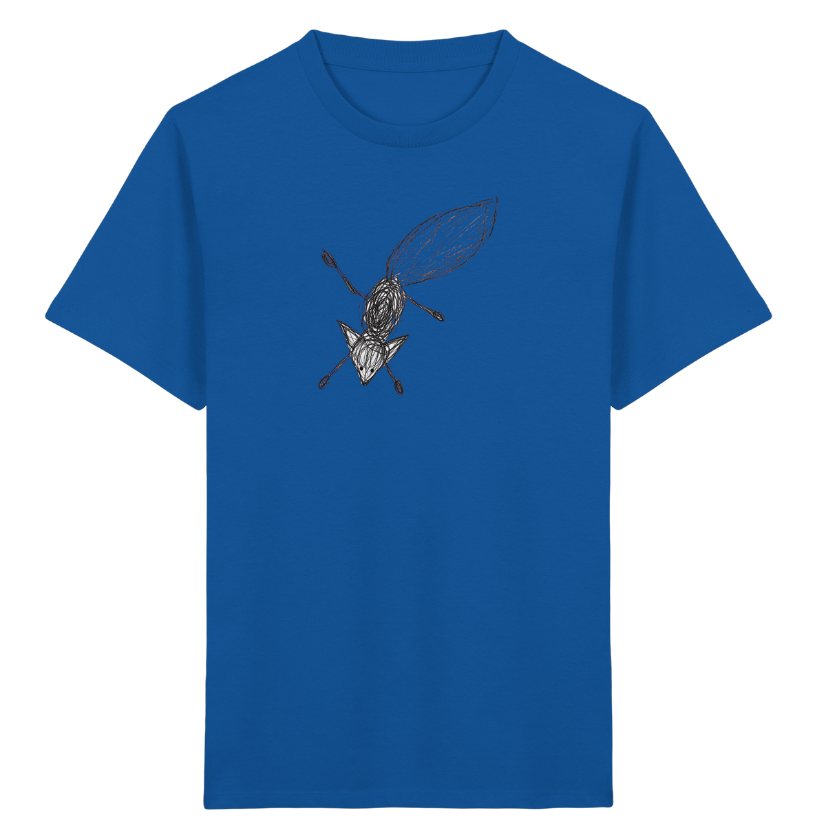 Fuchs von oben gezeichnet - Kinder Bio T-Shirt