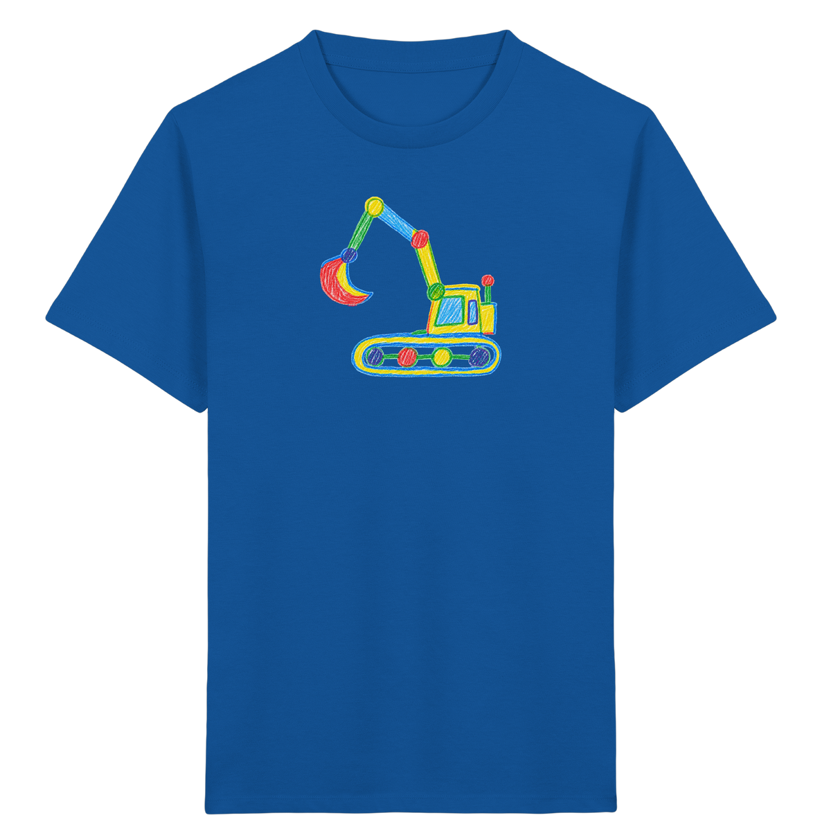Bunter Punkt Bagger - Kinder Bio T-Shirt