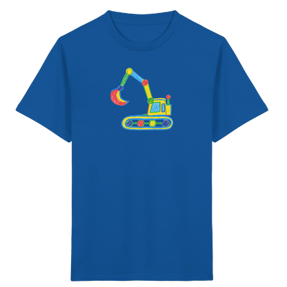 Bunter Punkt Bagger - Kinder Bio T-Shirt