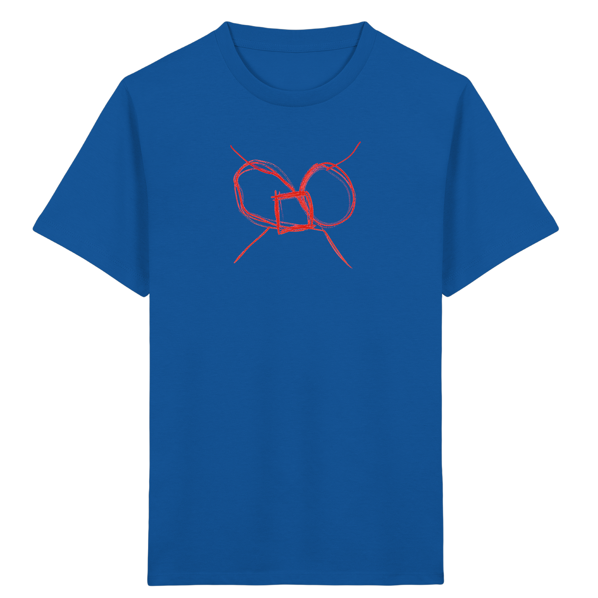 Ziegelrote Wackelschleife Kinder T-Shirt - Kinder Bio T-Shirt