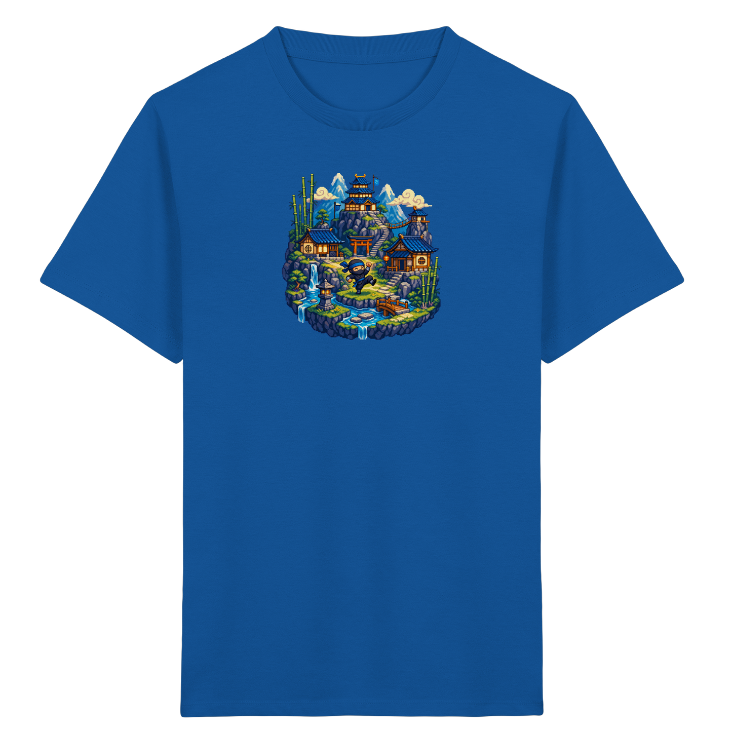 Cooles Ninja Pixel Art T-Shirt - Kinder Bio T-Shirt