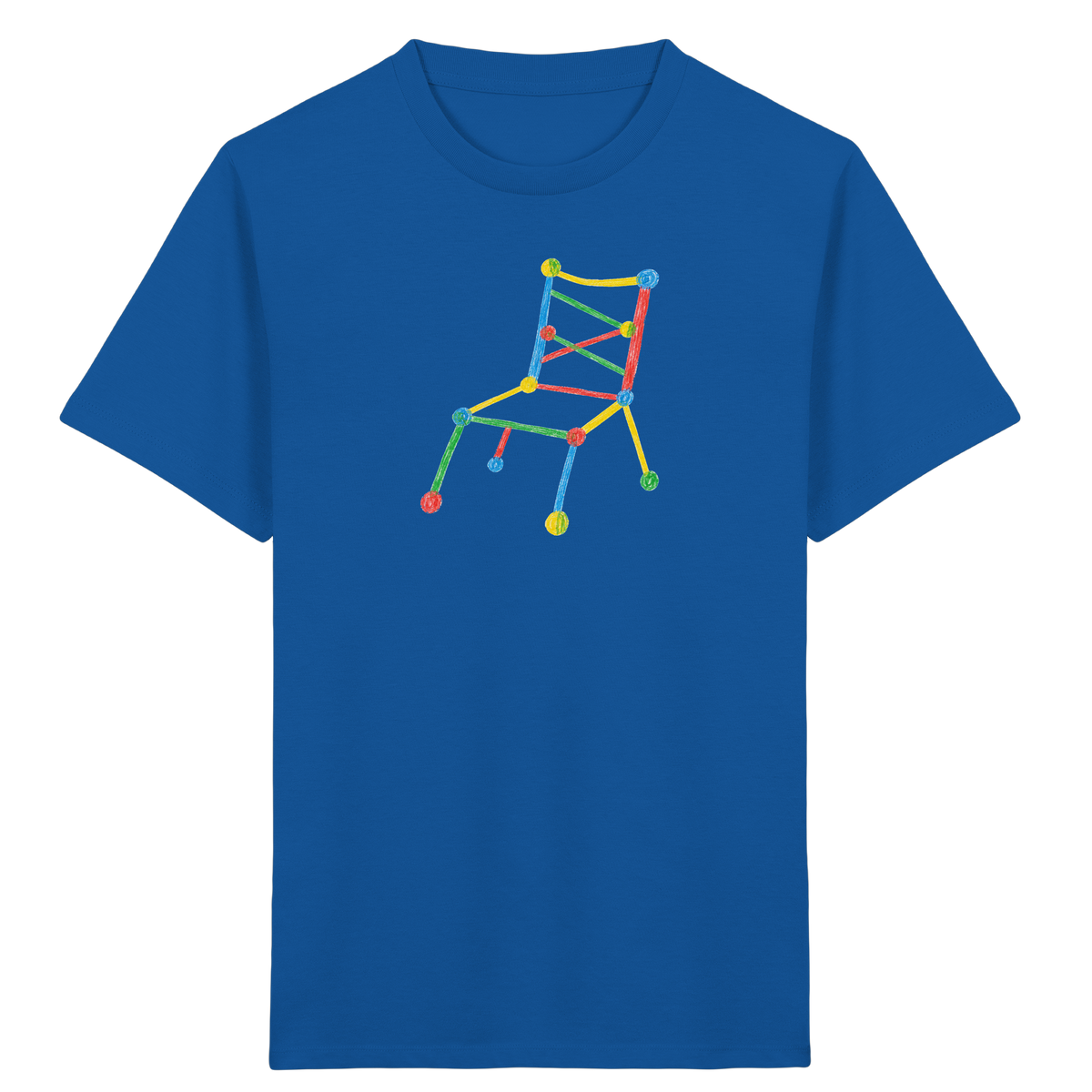 Bunter Kritzelstuhl für Kinder - Kinder Bio T-Shirt