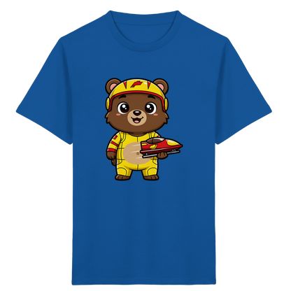 Bären-Rennfahrer T-Shirt: Abenteuer pur! - Kinder Bio T-Shirt