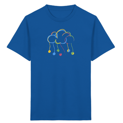 Bunte Farbpunkt Wolke - Kinder Bio T-Shirt