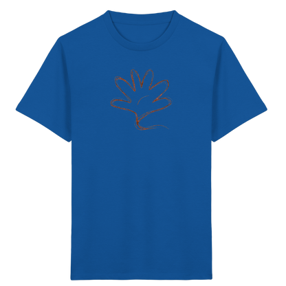 Kakaobraune Schlingenhand Kinder Shirt - Kinder Bio T-Shirt