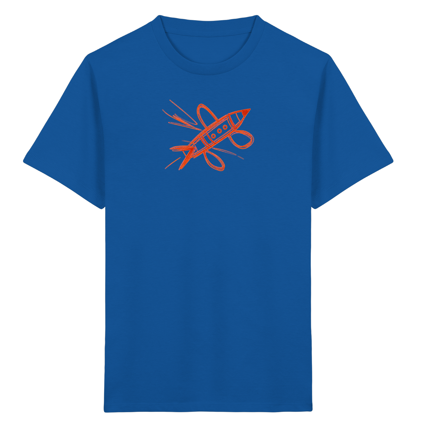 Kupferne Bleistiftrakete für Kinder - Kinder Bio T-Shirt