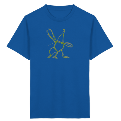 Moosgrüner Wackelhase mit Schultüte - Kinder Bio T-Shirt