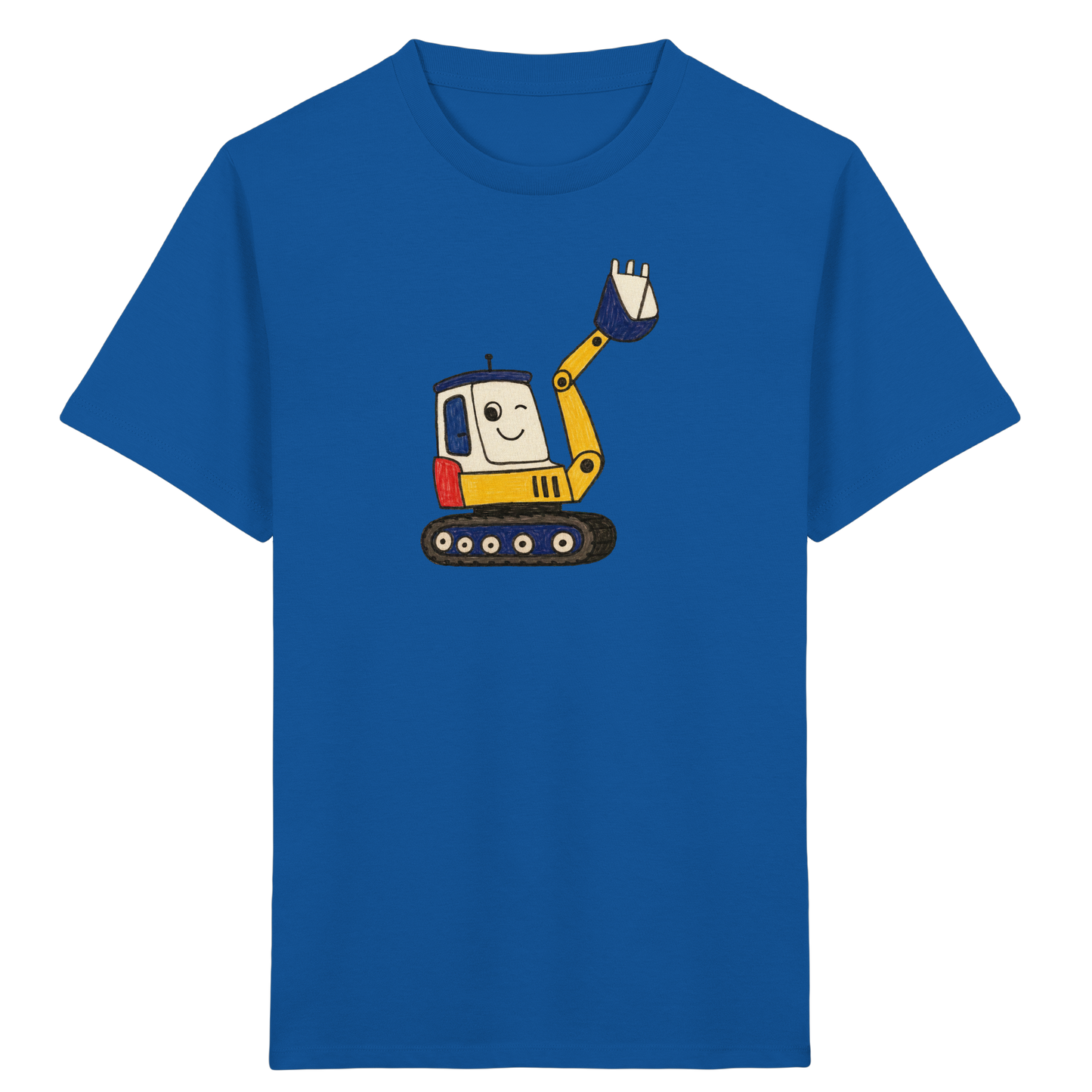 Fröhliches Bagger T-Shirt für Kinder - Kinder Bio T-Shirt