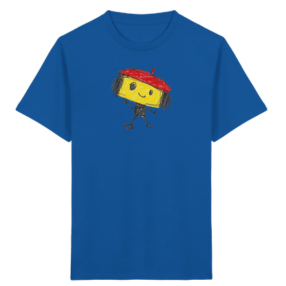 Kritzelkopf mit roter Mütze - Kinder Bio T-Shirt
