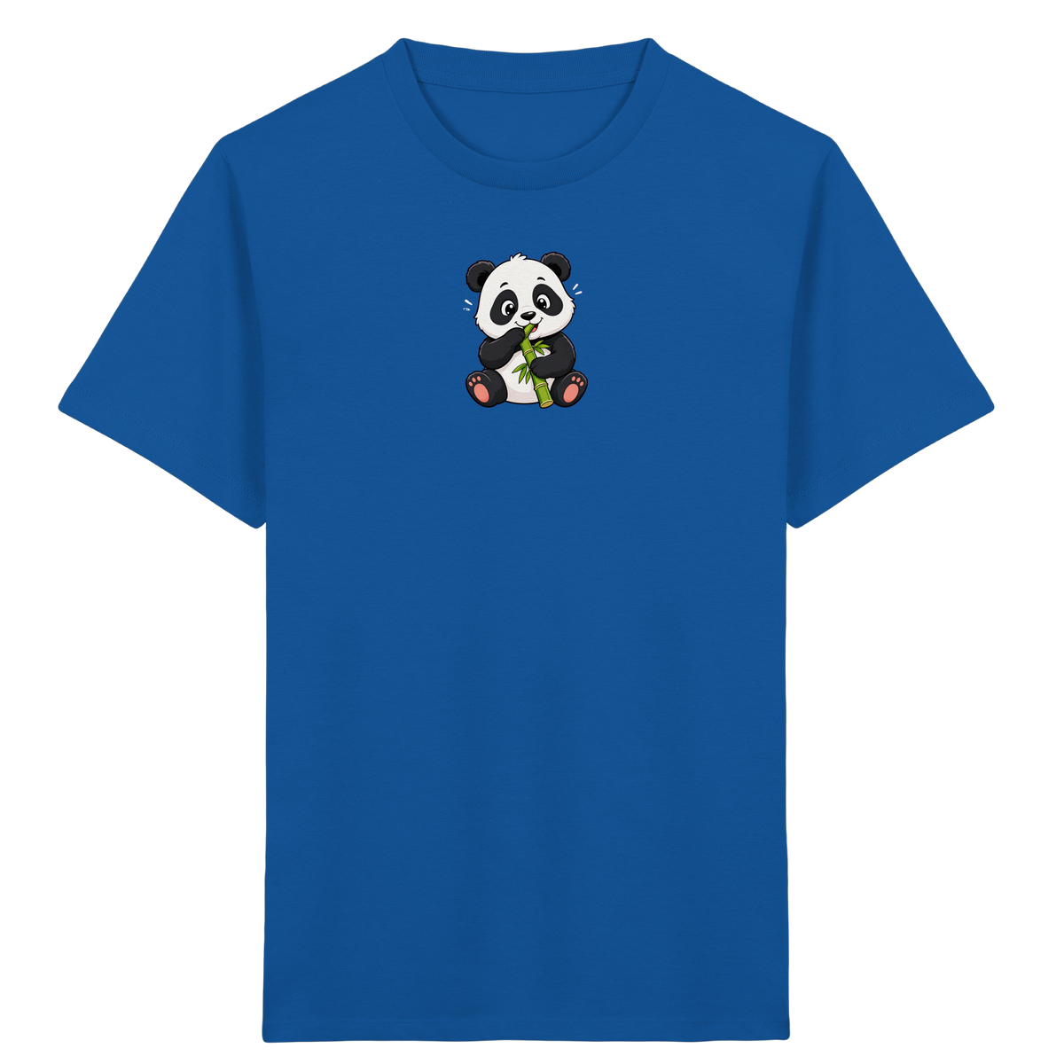 Niedlicher Panda isst Bambus T-Shirt - Kinder Bio T-Shirt