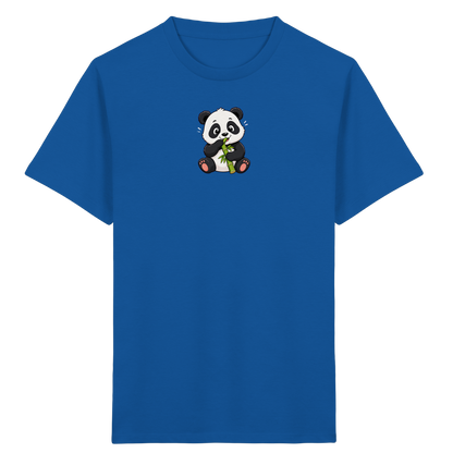 Niedlicher Panda isst Bambus T-Shirt - Kinder Bio T-Shirt