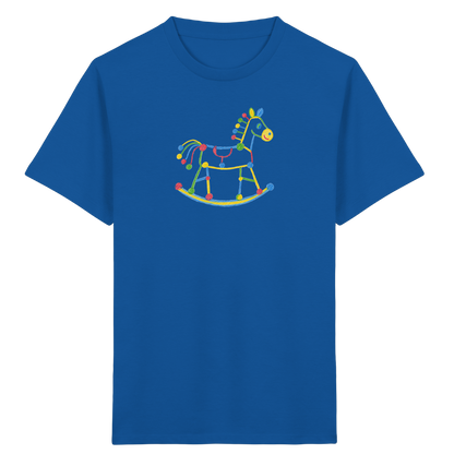 Farbpunkt Schaukelpferd Kinder Shirt - Kinder Bio T-Shirt