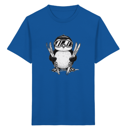 Pinguin auf Skiern: Vintage Kinder T-Shirt - Kinder Bio T-Shirt