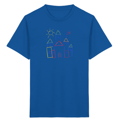 Fröhliches T-Shirt mit Märchenburg Motiv - Kinder Bio T-Shirt